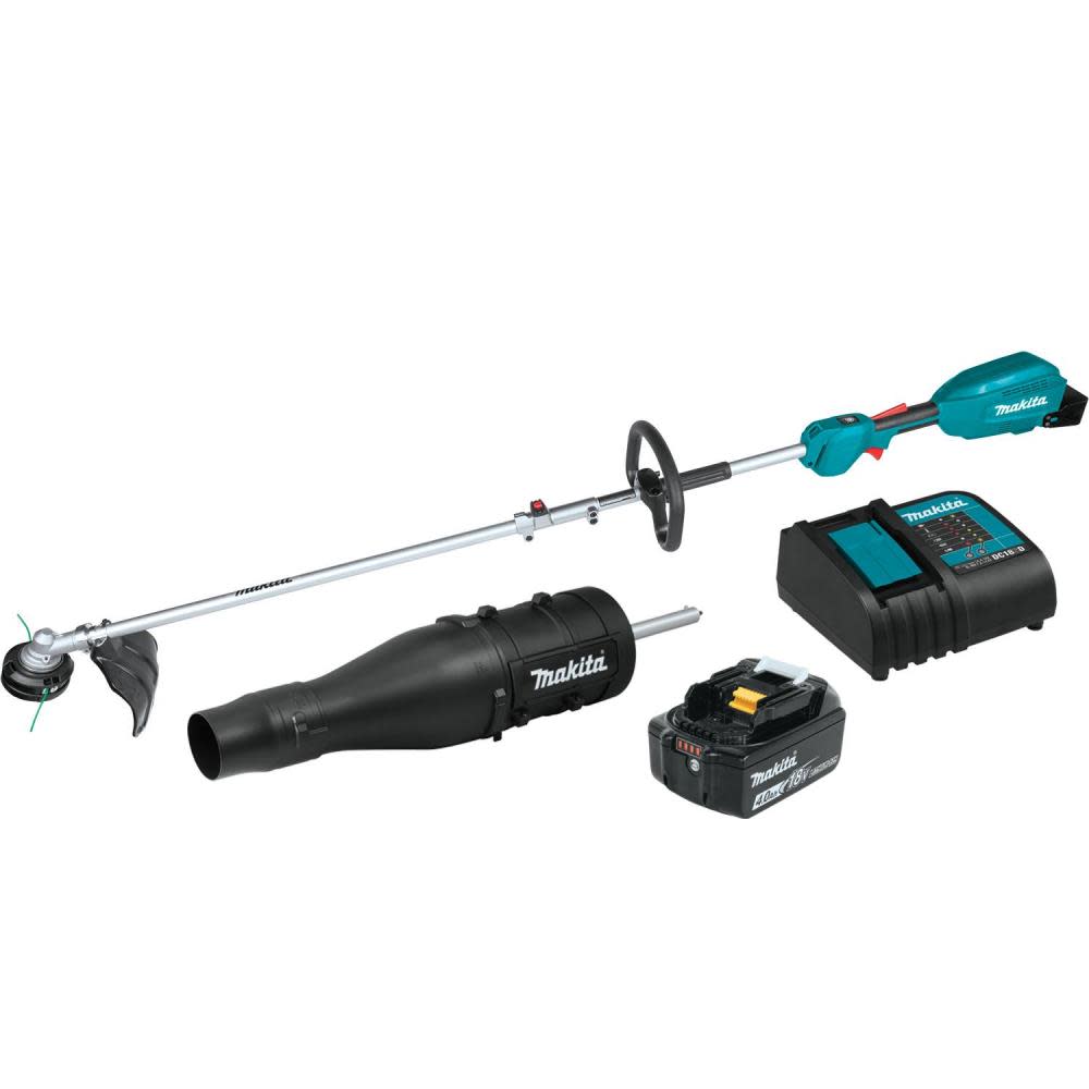 Makita 18V LXT Couple Shaft Power Head Kit with 13″ String Trimmer & Blower Attachments Lithium Ion Brushless Cordless - Ascmtools