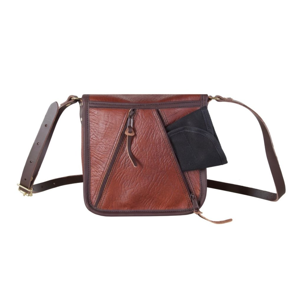 Duluth Pack 4 Liter Capacity Brown Trim Leather Conceal & Carry Mini Haversack - Ascmtools