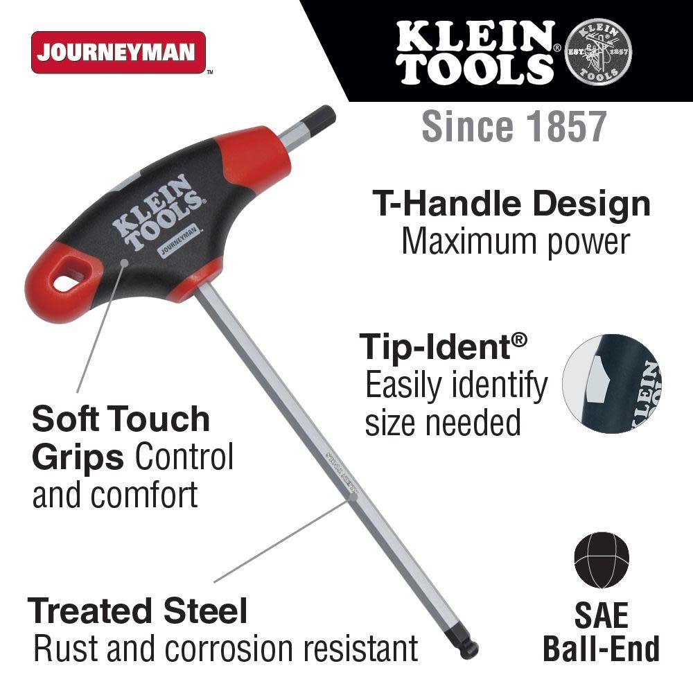Klein Tools 6″ SAE Ball End T-Handle with Stand - Ascmtools