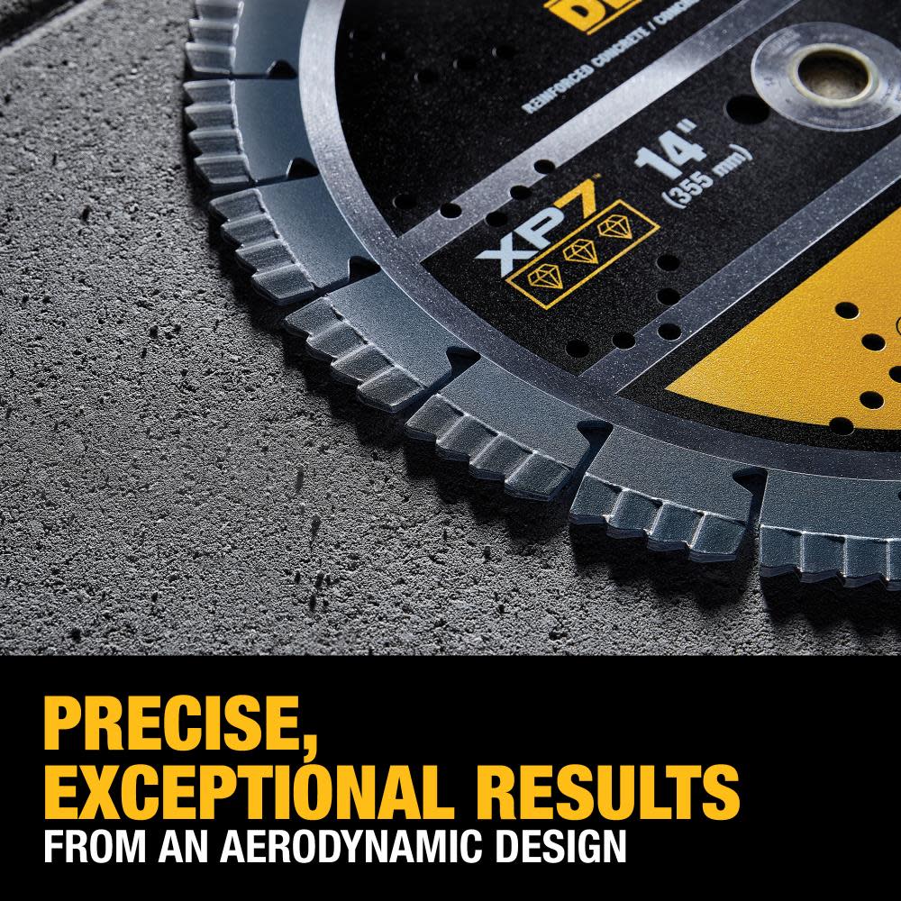 DEWALT Diamond Blade 16″ Segmented XP7 Reinforced Concrete - Ascmtools
