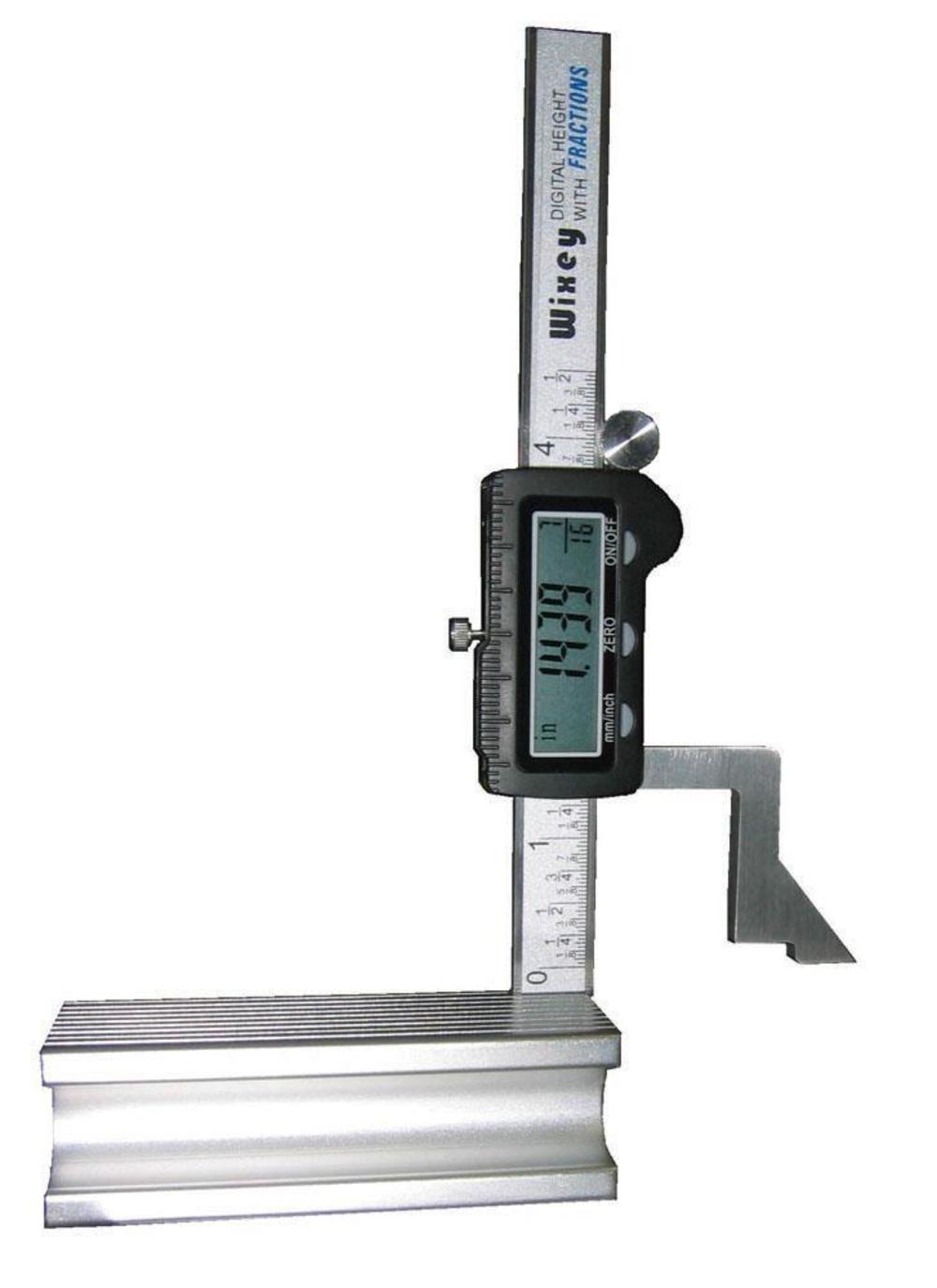 Wixey Digital Height Gauge with Fractions - Ascmtools