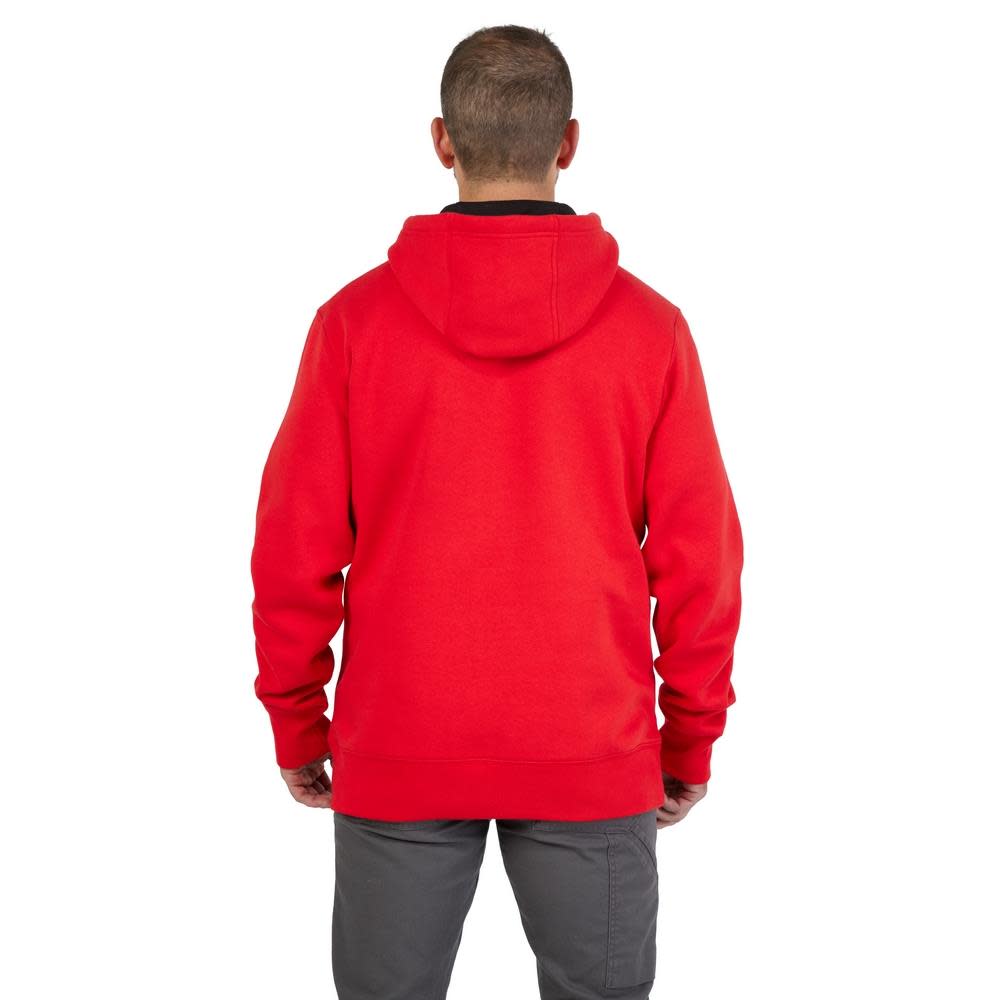 Milwaukee Midweight Pullover Hoodie Big Logo Red - Ascmtools