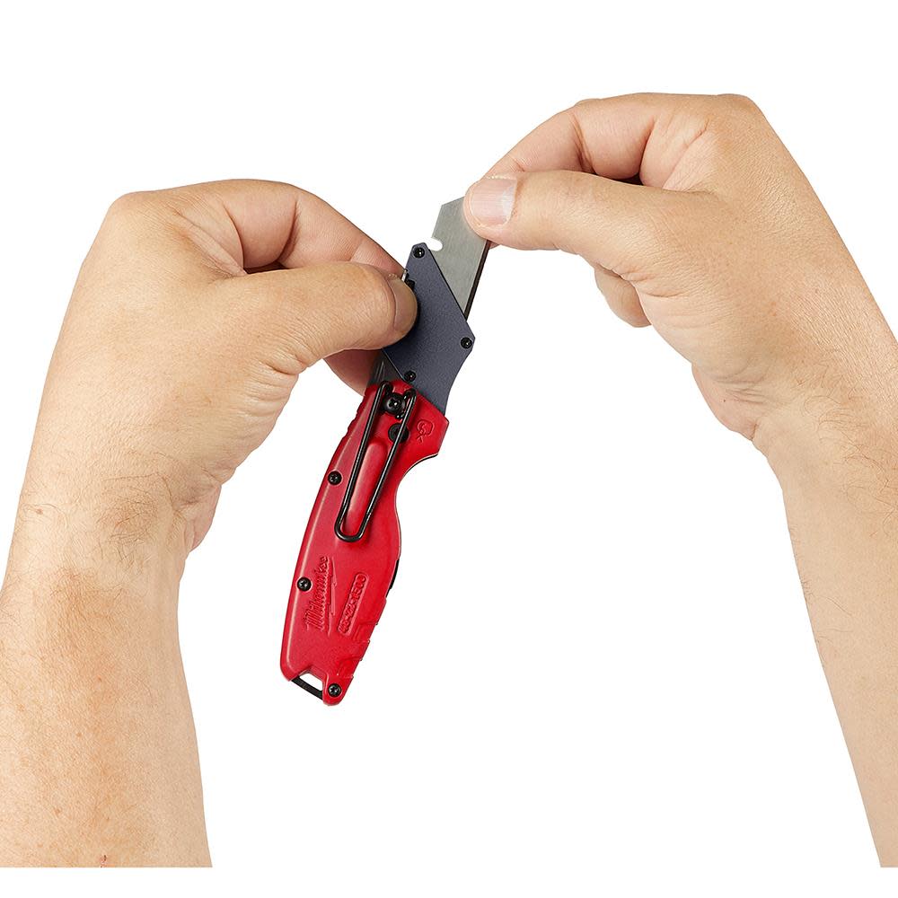Milwaukee FASTBACK Compact Folding Utility Knife - Ascmtools