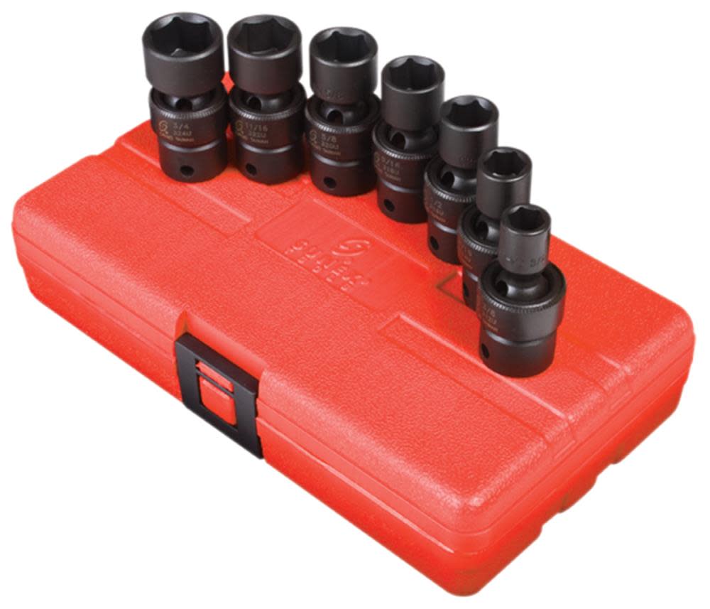 Sunex 3/8 In. Drive SAE Universal Impact Socket Set - Ascmtools