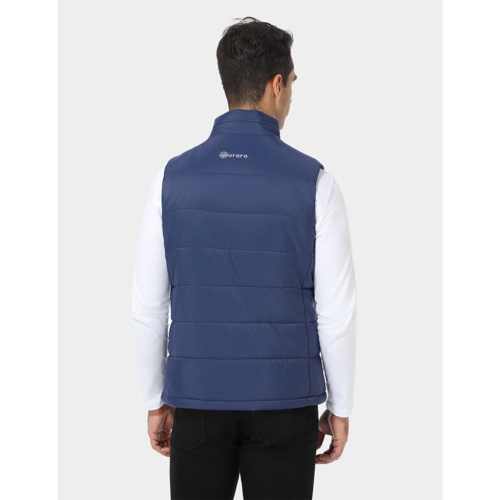 ORORO Mens Navy Blue Classic Heated Vest Kit Large - Ascmtools