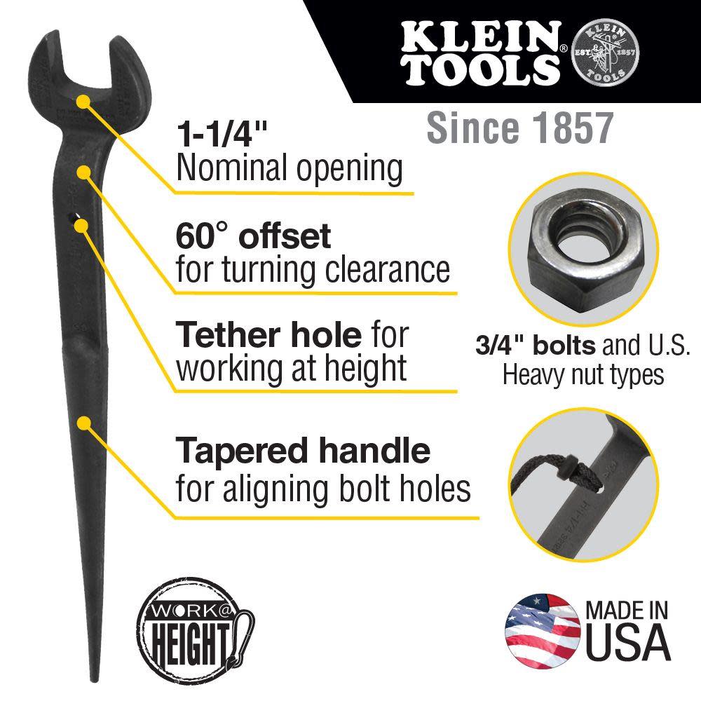 Klein Tools Spud Wrench w/Hole 1-1/4″ USH - Ascmtools