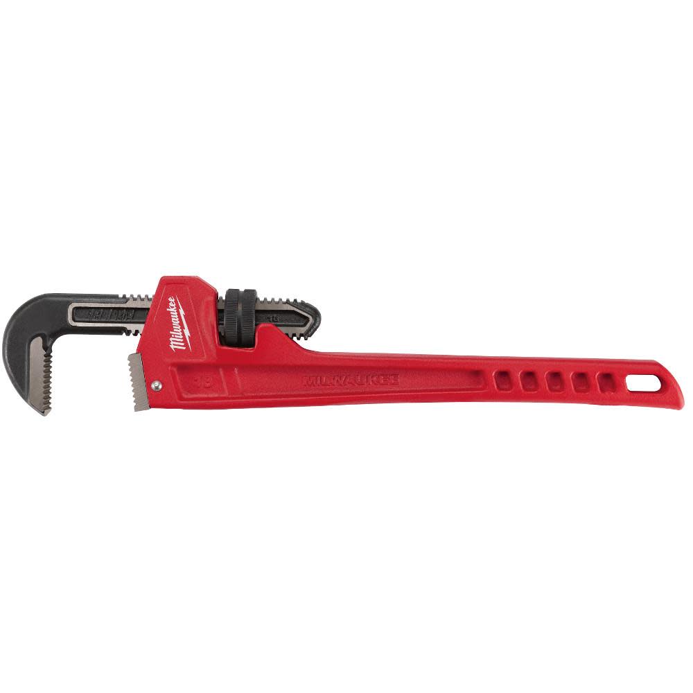 Milwaukee 18 in. Steel Pipe Wrench - Ascmtools