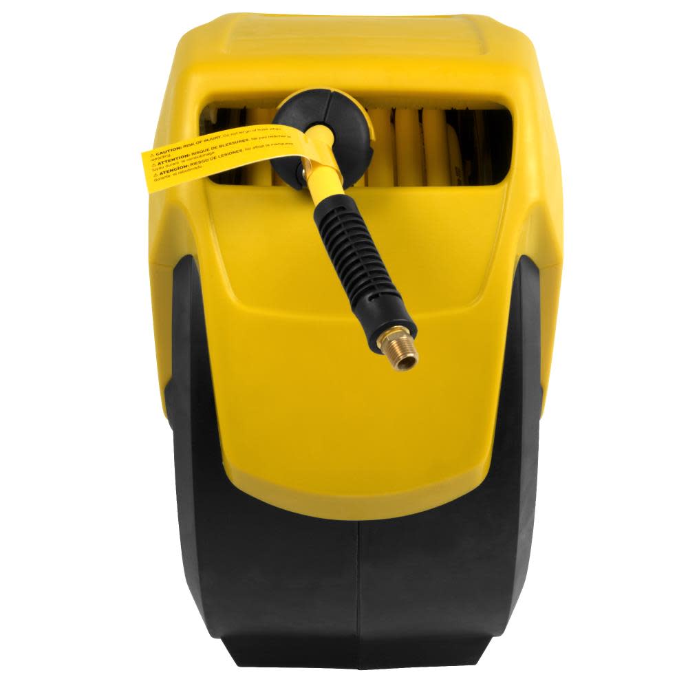 DEWALT 3/8 in. x 50 ft. Enclosed Air Hose Reel with Hybrid Hose - Ascmtools