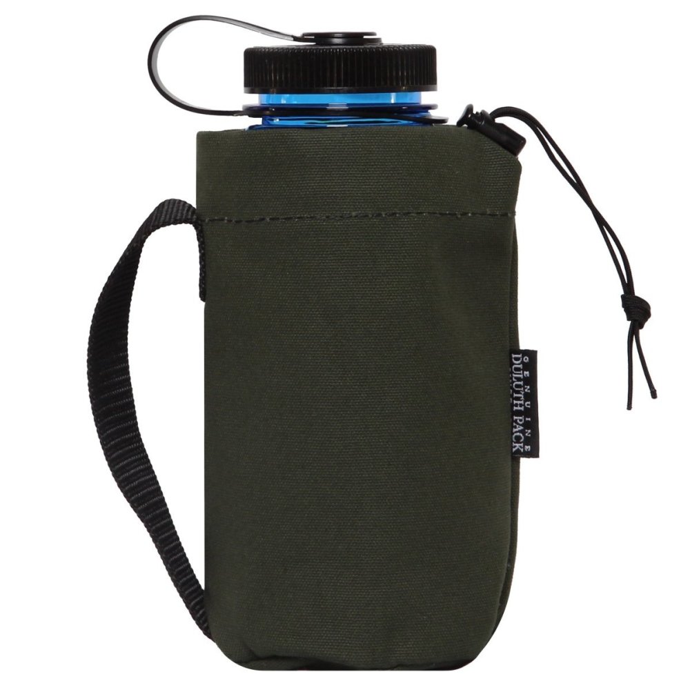 Duluth Pack Olive Drab Canvas Water Bottle Pouch - Ascmtools