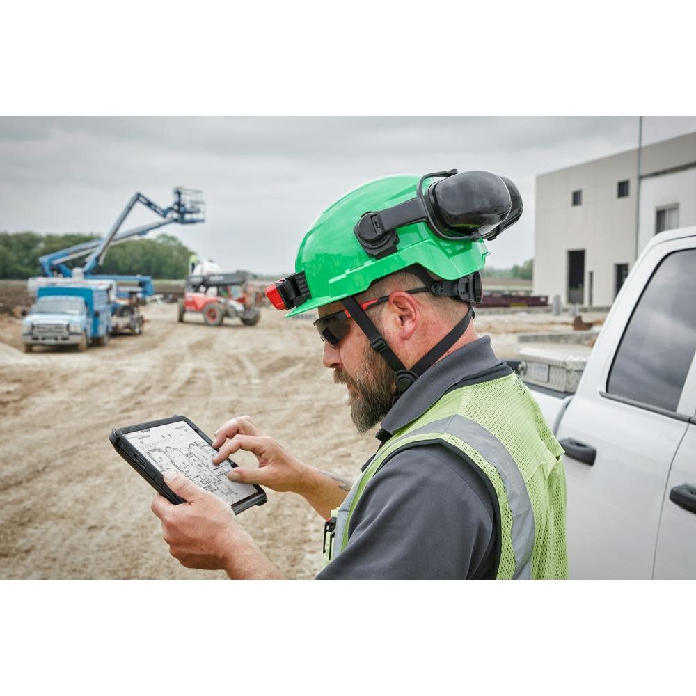 Milwaukee Gray Helmet with BOLT – Type 2 Class E - Ascmtools