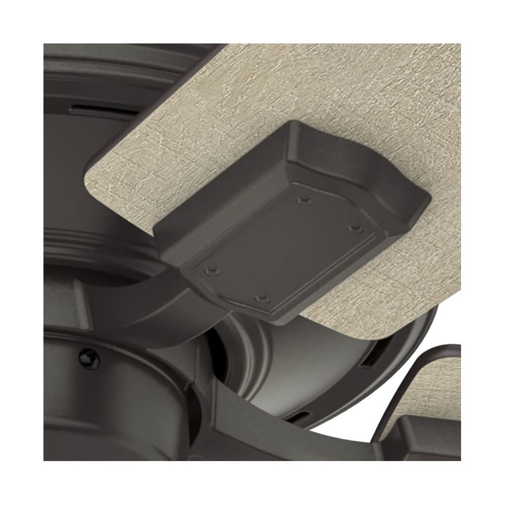 Hunter Fan Crestfield Ceiling Fan 52″ Bronze Bleached Grey Pine - Ascmtools