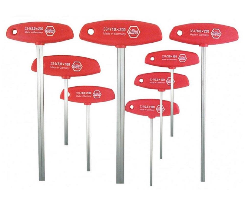 Wiha Hex Metric T-Handle 8 Pc. Set - Ascmtools