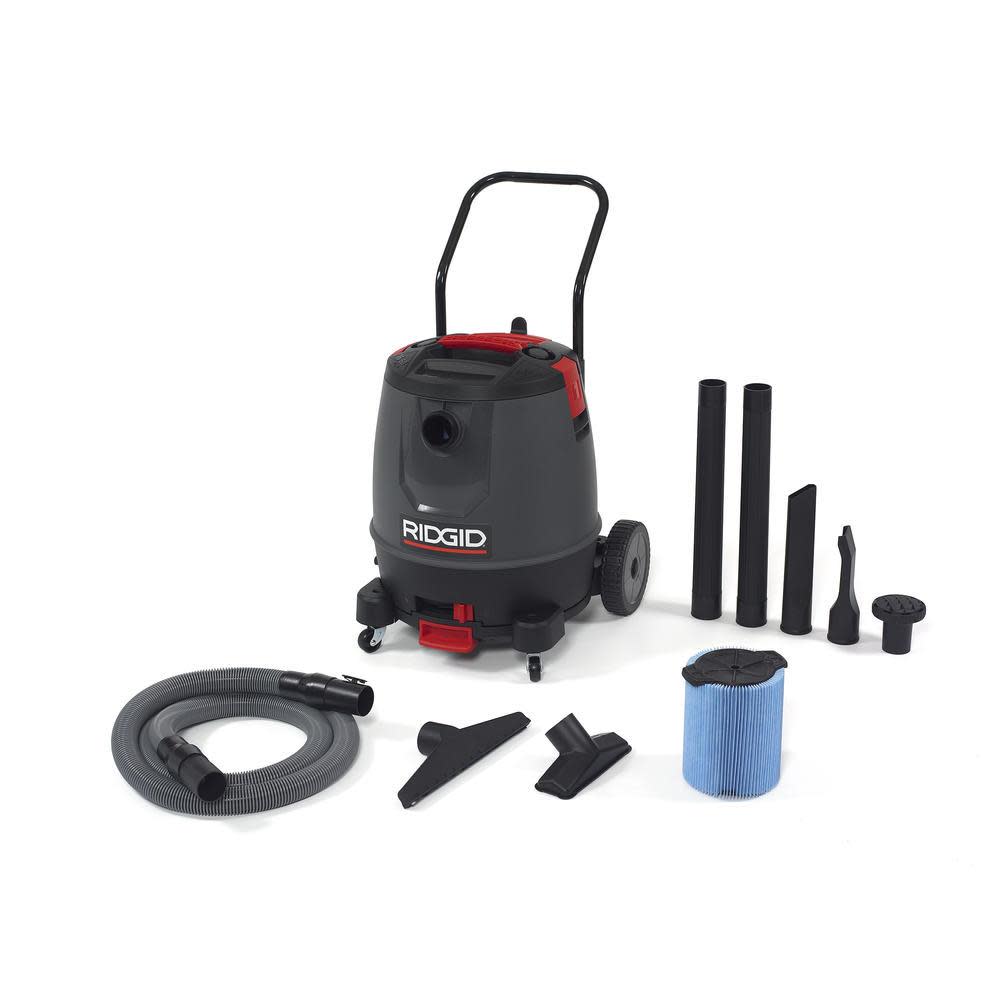 Ridgid 16 Gallon Motor-On-Bottom Wet/Dry Vac - Ascmtools