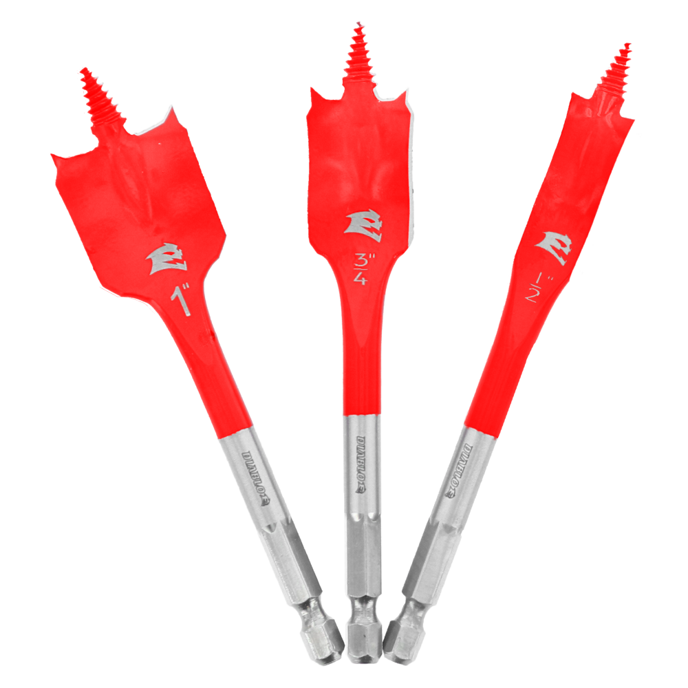 Diablo Tools 3 piece SPEEDemon Spade Bit Set - Ascmtools
