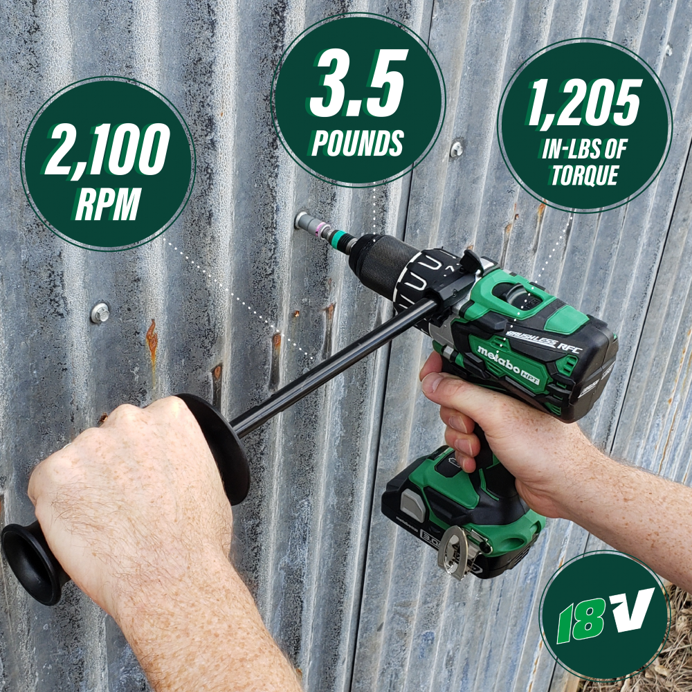 Metabo HPT 18 Volt Brushless Driver Drill Bare Tool - Ascmtools