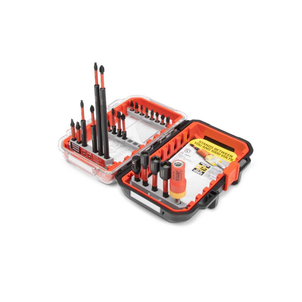 Crescent APEX eSHOK-GUARD alphaCASE Bit Set 24pc - Ascmtools