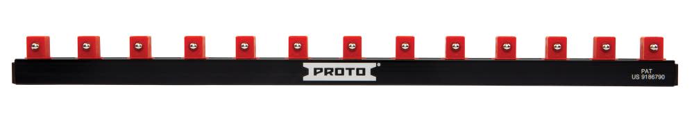 Proto 3/8″ Drive 13 Piece Socket Rail – 13″ - Ascmtools