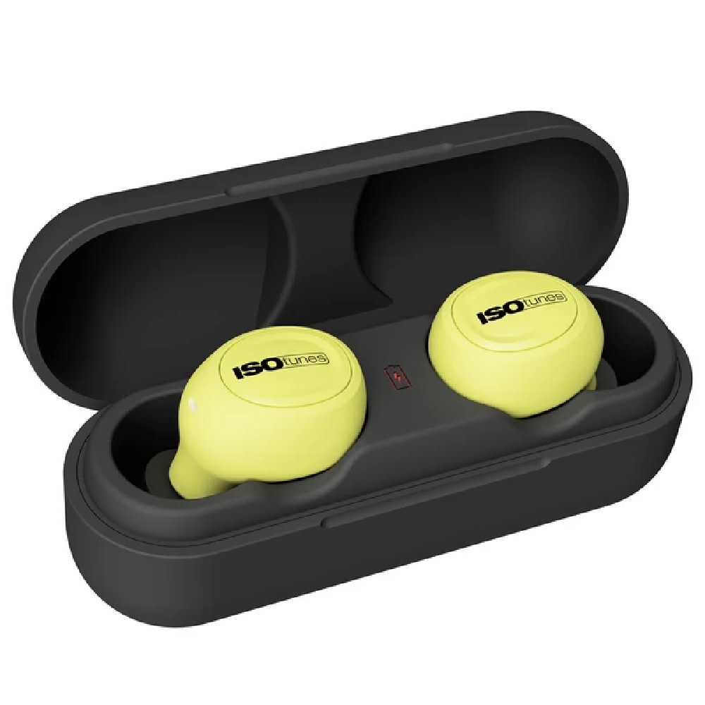 ISOtunes Safety Yellow Wireless Bluetooth Earbuds - Ascmtools