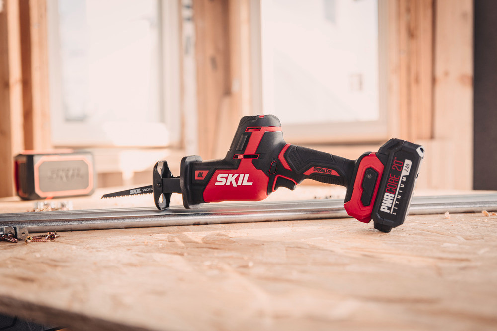 SKIL PWRCORE 20 Brushless 20V Compact Reciprocating Saw Kit - Ascmtools