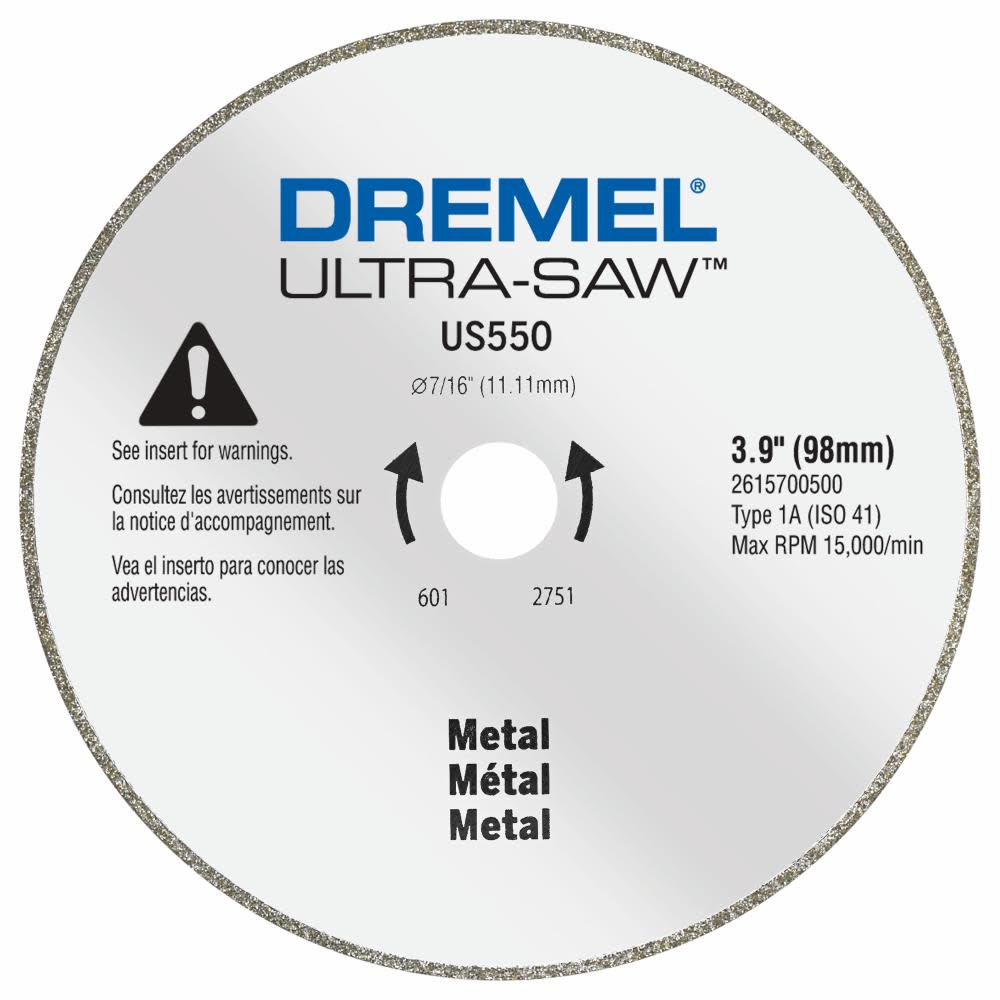 Dremel Ultra Saw US550 4″ Diamond Grit Metal Cutting Wheel - Ascmtools