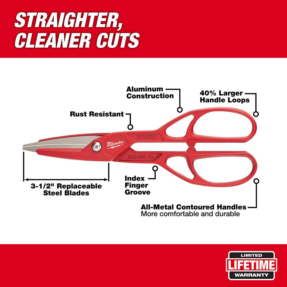 Milwaukee 13 in. Lightweight Tinner - Ascmtools