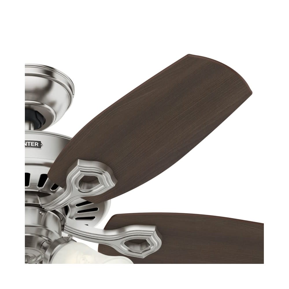 Hunter Fan Builder Ceiling Fan 42″ Brushed Nickel Brazilian Cherry - Ascmtools