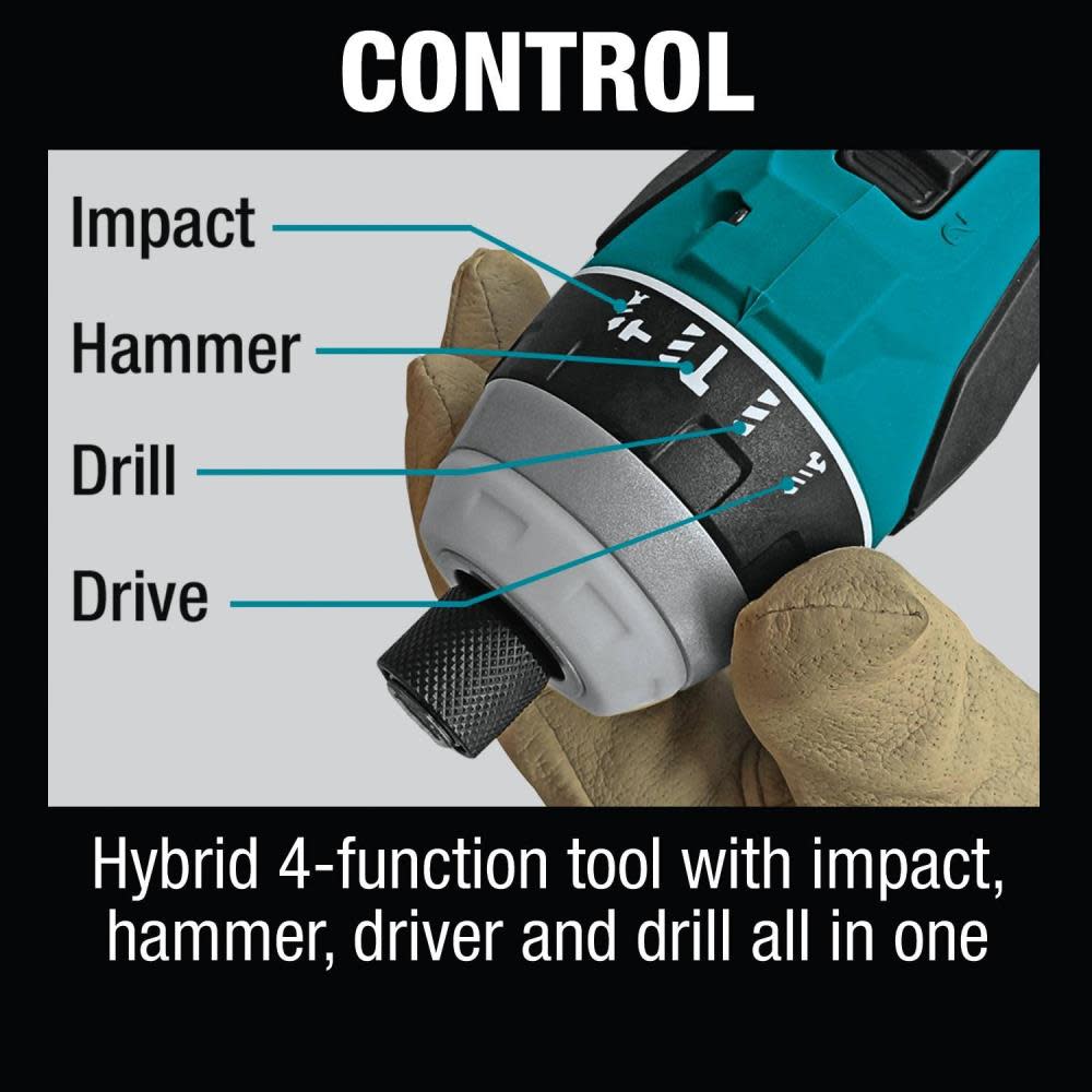 Makita 18V LXT Hybrid Impact Hammer Driver Drill Bare Tool - Ascmtools