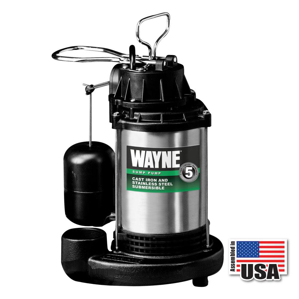 Wayne Water Systems 3/4HP Cast Iron Submersible Sump Pump - Ascmtools
