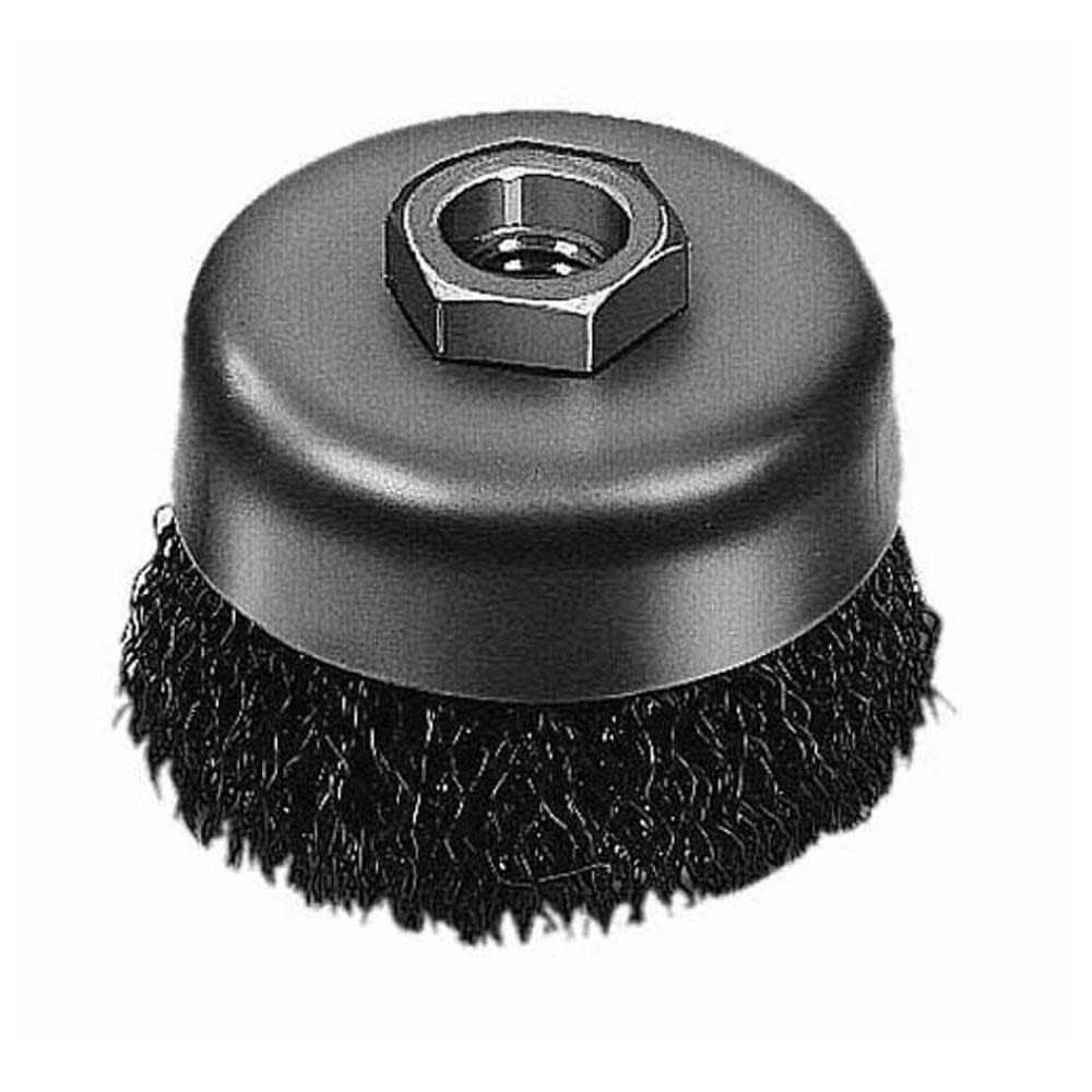 Milwaukee 6 in. Carbon Steel Crimped Wire Cup Brush - Ascmtools