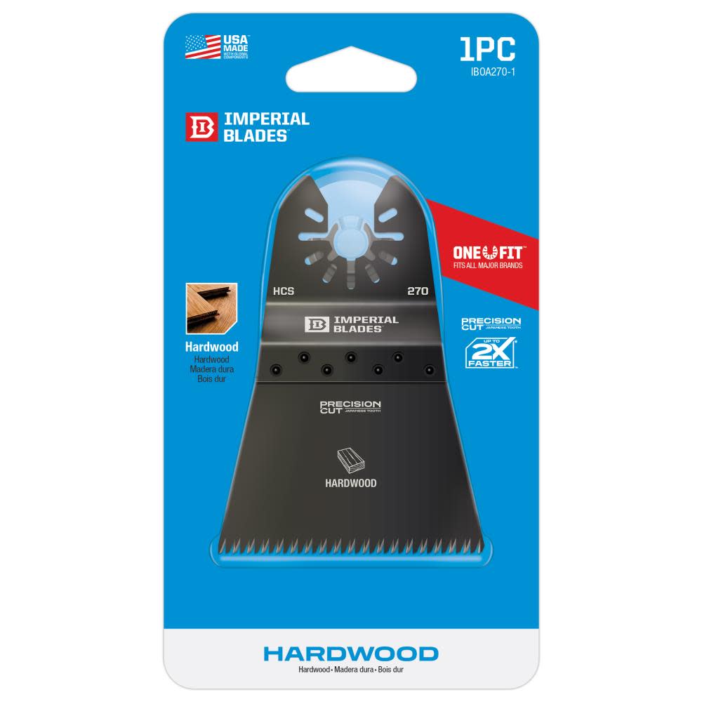 Imperial Blades IBOA270-1 One Fit 2-1/2″ Japanese Tooth Hardwood Blade 1PC - Ascmtools
