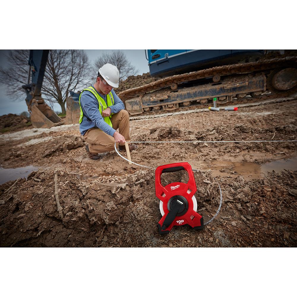 Milwaukee 200′ Fiberglass Open Reel Long Tape - Ascmtools