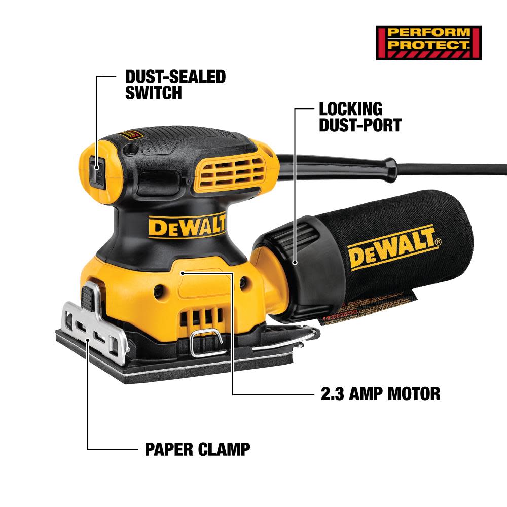 DEWALT 1/4 SHEET ORBITAL FINISH SANDER - Ascmtools