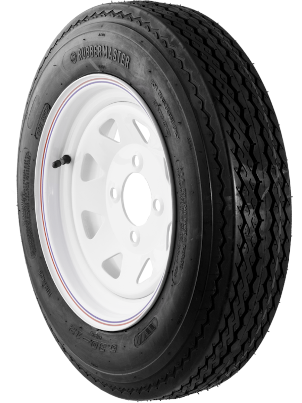 Rubbermaster Tire A78-13 6P TL & MTD 13 x 4.5 4 on 4 SPOKE - Ascmtools