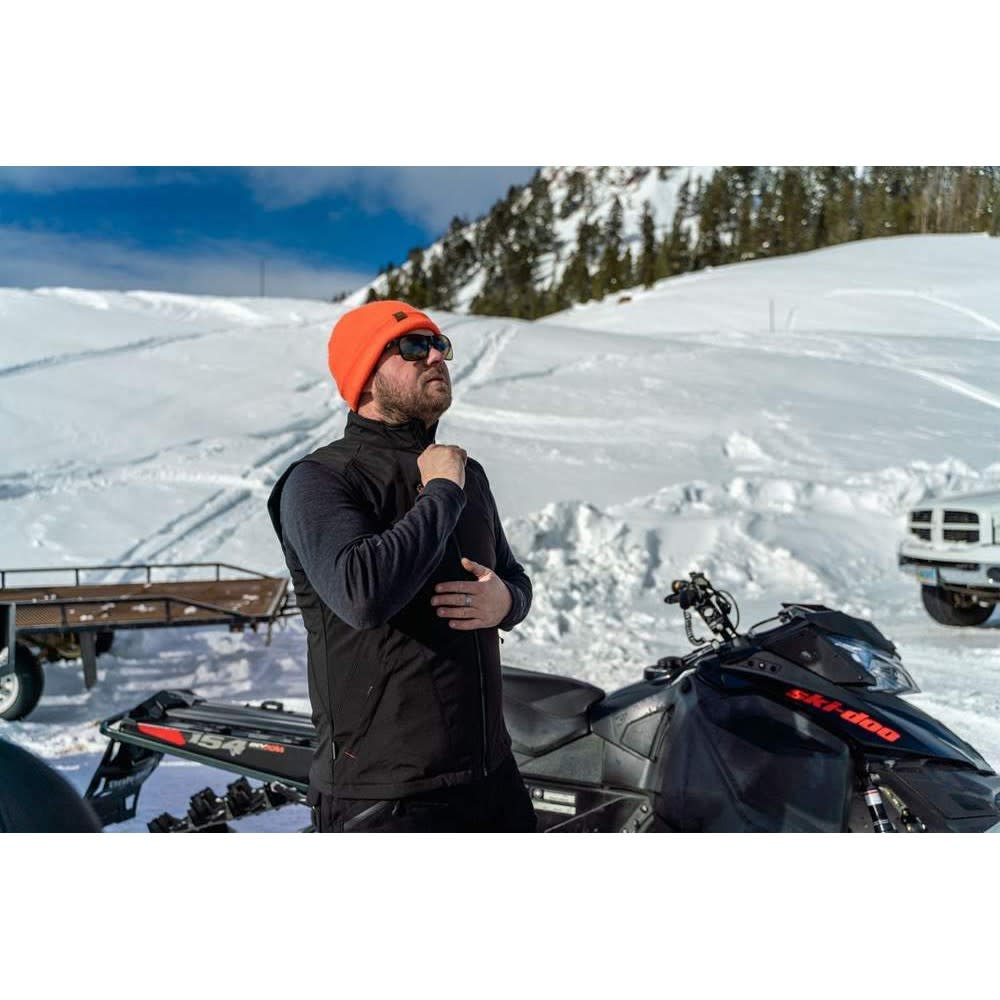 Mobile Warming 12V Dual Power Heated Vest Mens Black Small - Ascmtools