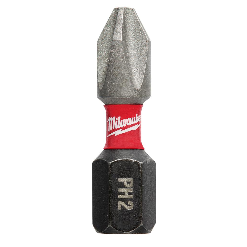 Milwaukee SHOCKWAVE Phillips #2 Insert Bit (15-Piece Contractor Pack) - Ascmtools