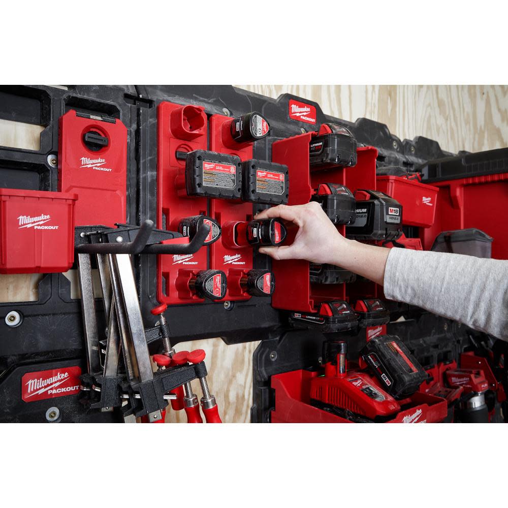 Milwaukee PACKOUT M12 Battery Rack - Ascmtools