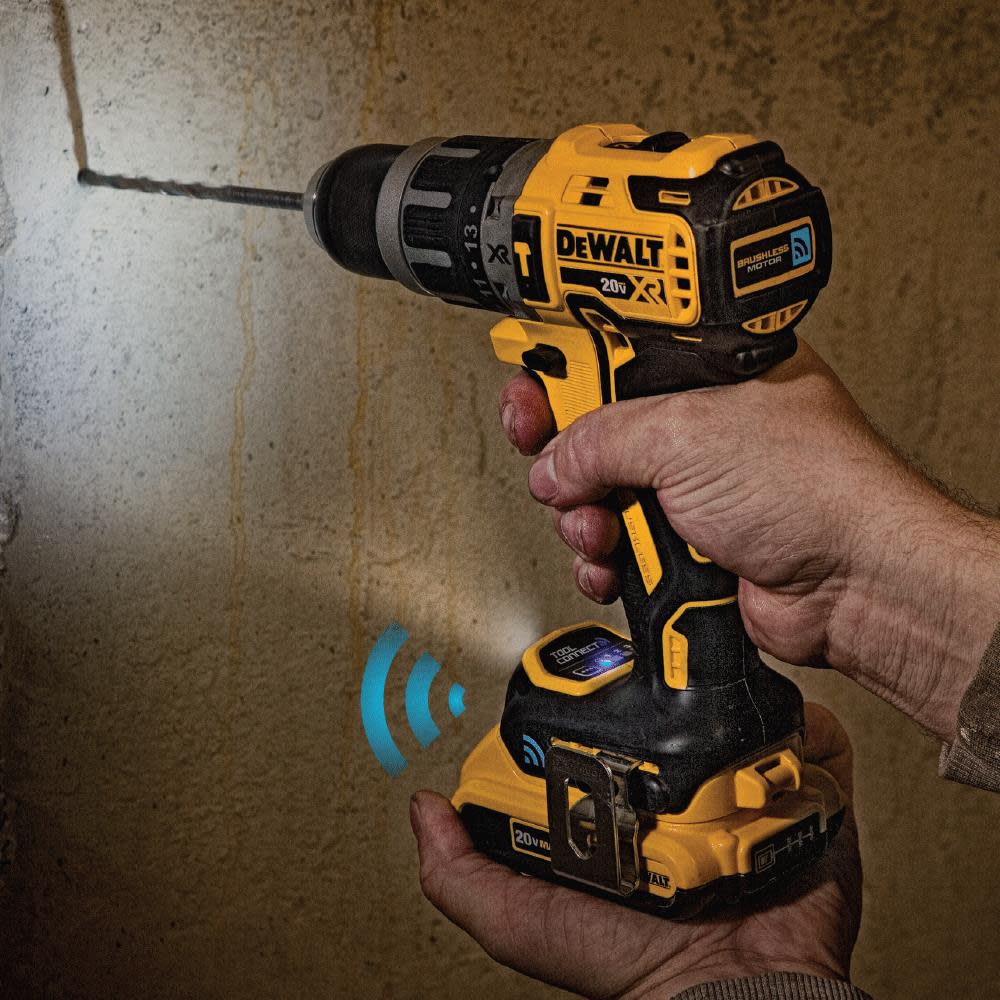 DEWALT 20V MAX XR Tool Connect Compact Hammerdrill Kit - Ascmtools