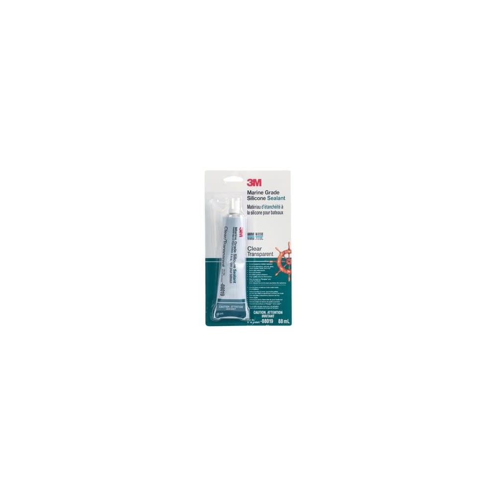3M 3oz Clear Adhesive Marine Silicone Sealant - Ascmtools