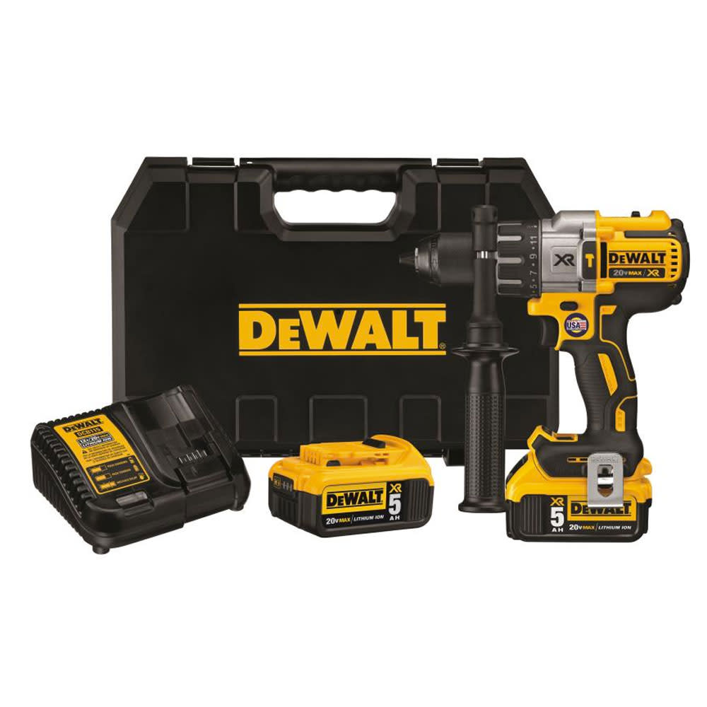 DEWALT 20V MAX XR LITHIUM ION BRUSHLESS 3-SPEED HAMMERDRILL KIT - Ascmtools