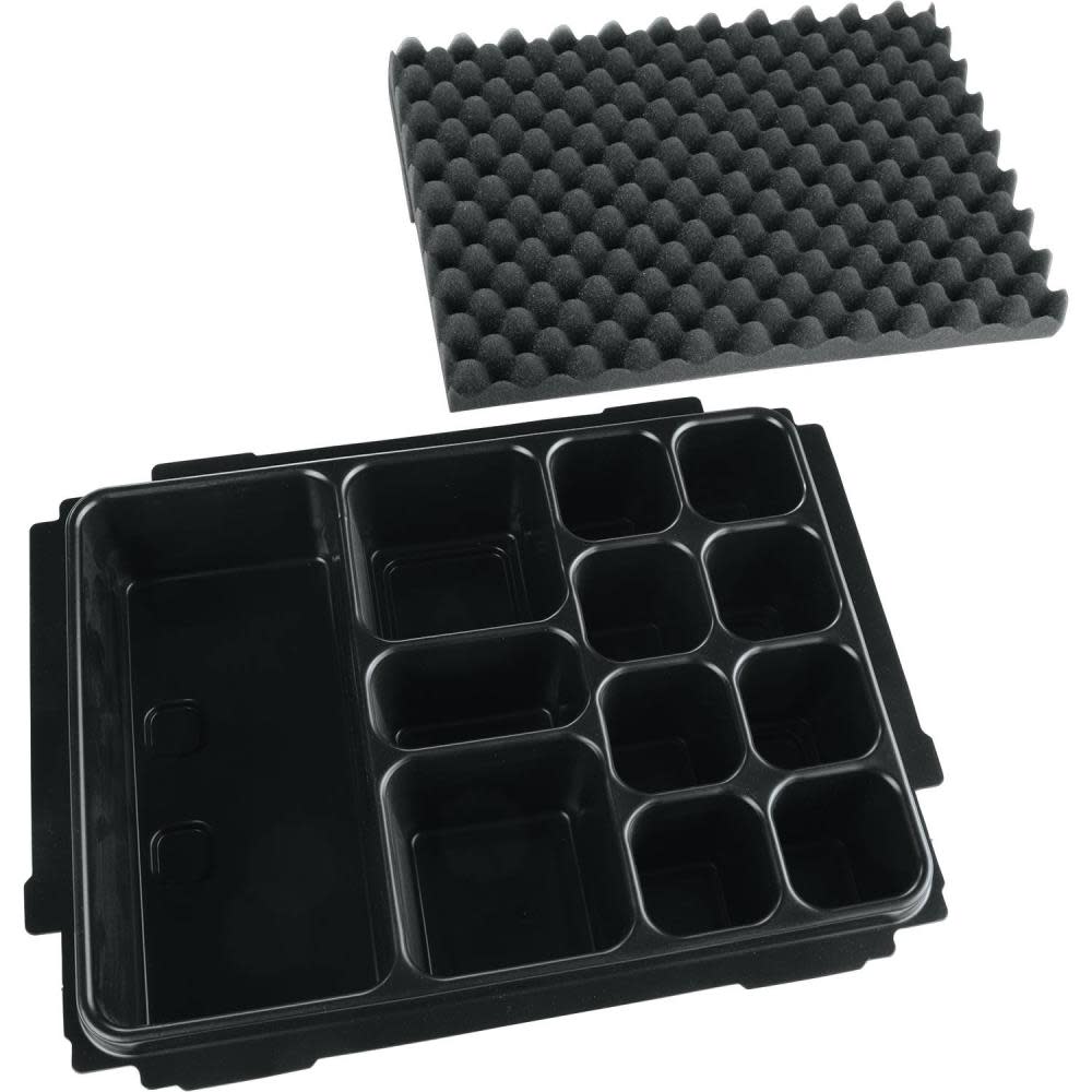 Makita MAKPAC Interlocking Case Universal Insert Tray with Foam Lid - Ascmtools