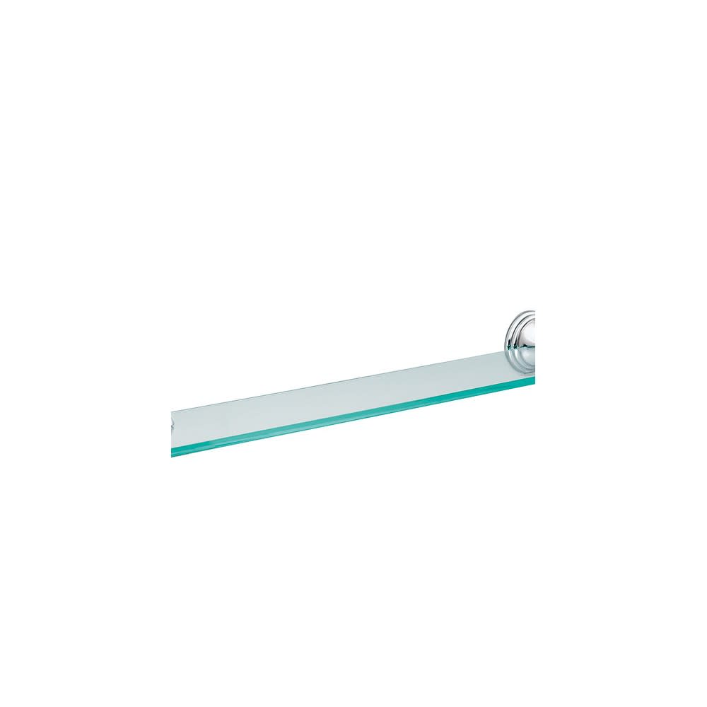 Moen Preston Collection Chrome Glass Vanity Shelf - Ascmtools