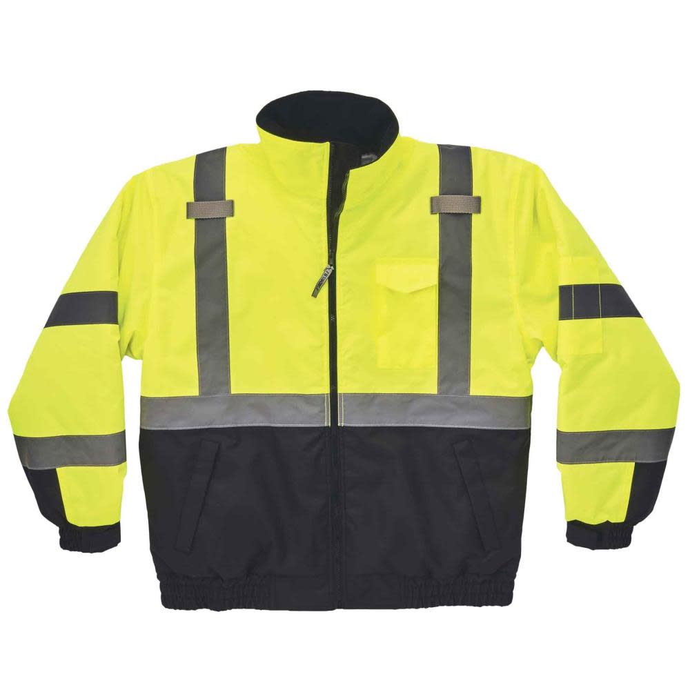 Ergodyne Glowear 8377 Type R Class 3 Quilted Bomber Jacket – Small - Ascmtools
