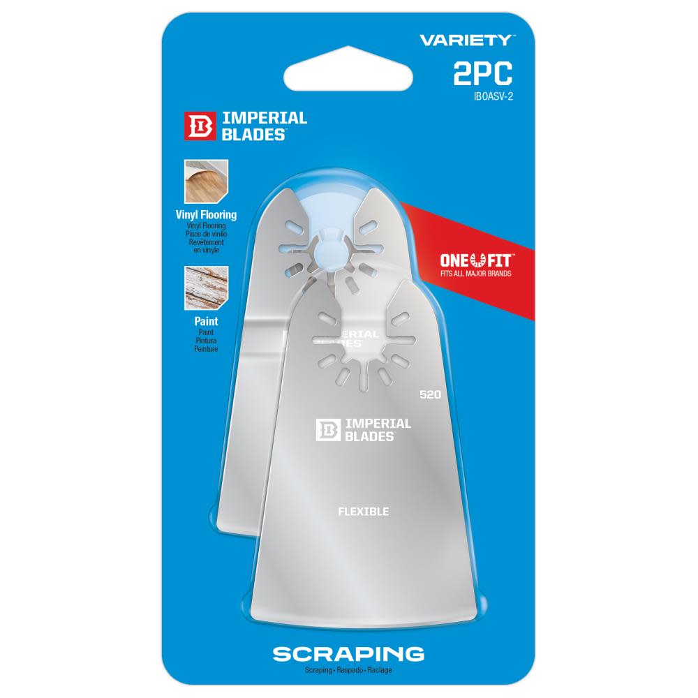 Imperial Blades One Fit Scraper Variety Pack 2pc - Ascmtools