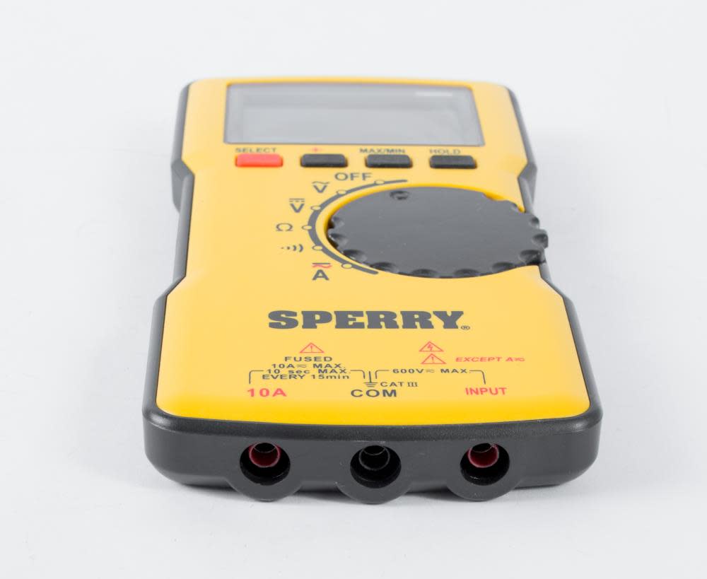 Sperry Instruments DM6850T Digital Multimeter Thin TRMS Bluetooth Autoranging 600 V AC/DC 10A Current Continuity Resistance Capacitance Frequency Temperature - Ascmtools