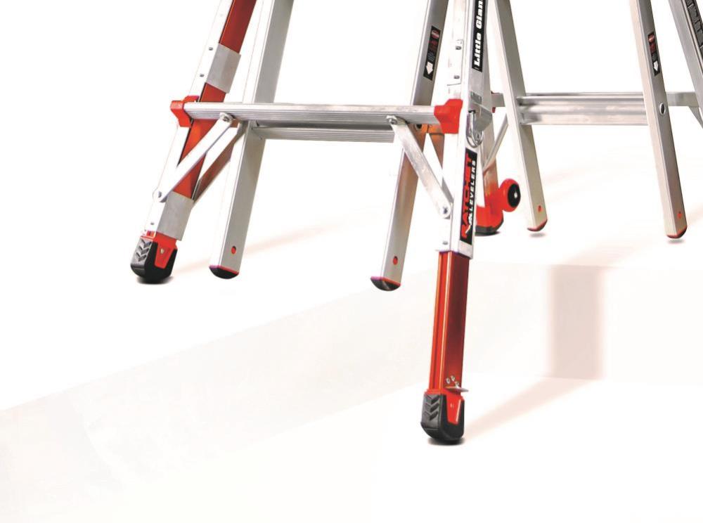 Little Giant Safety Revolution M22 Aluminum Type-1A 300lb Telescoping Multi-Position Ladder with Ratchet Leg Leveler - Ascmtools