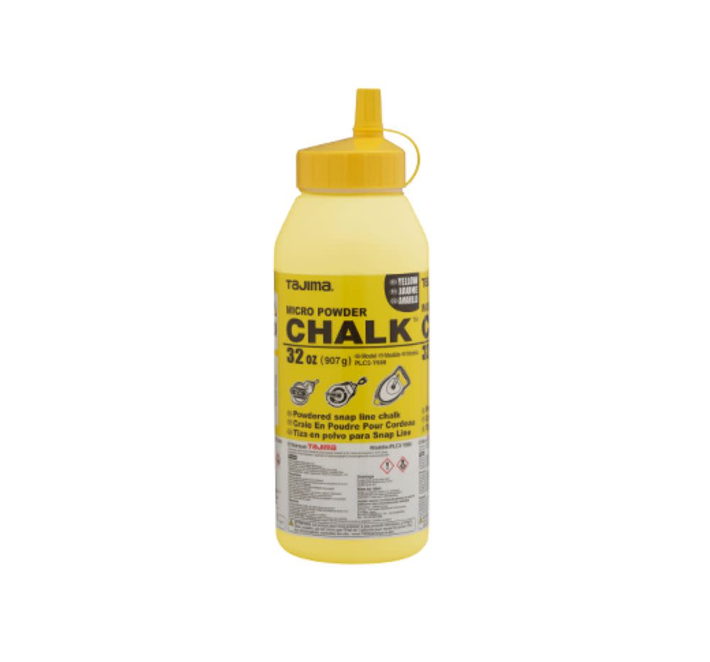Tajima Micro Chalk Powdered Snap Line Chalk Yellow 32oz - Ascmtools
