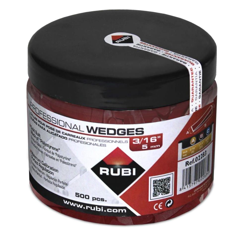 Rubi Tools Wedges 3/16 In. (500 pc.) Jar USA - Ascmtools