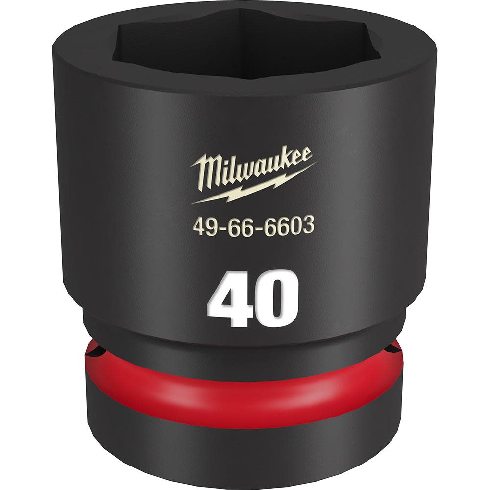 Milwaukee Impact Socket 1″ Drive 40mm Standard 6 Point - Ascmtools