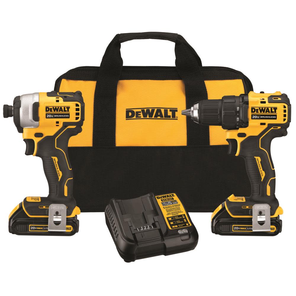 DEWALT 20V MAX* Brushless Atomic Compact 2-Tool Combo Kit - Ascmtools