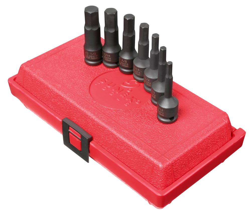 Sunex 3/8 In. Drive SAE Hex Impact Socket Set - Ascmtools